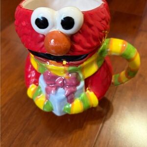 Sesame Street Elmo Red Orange Green Yellow Ceramic Mug